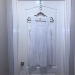 🤍EUC! MO:VINT White Linen Dress with Detail!🤍